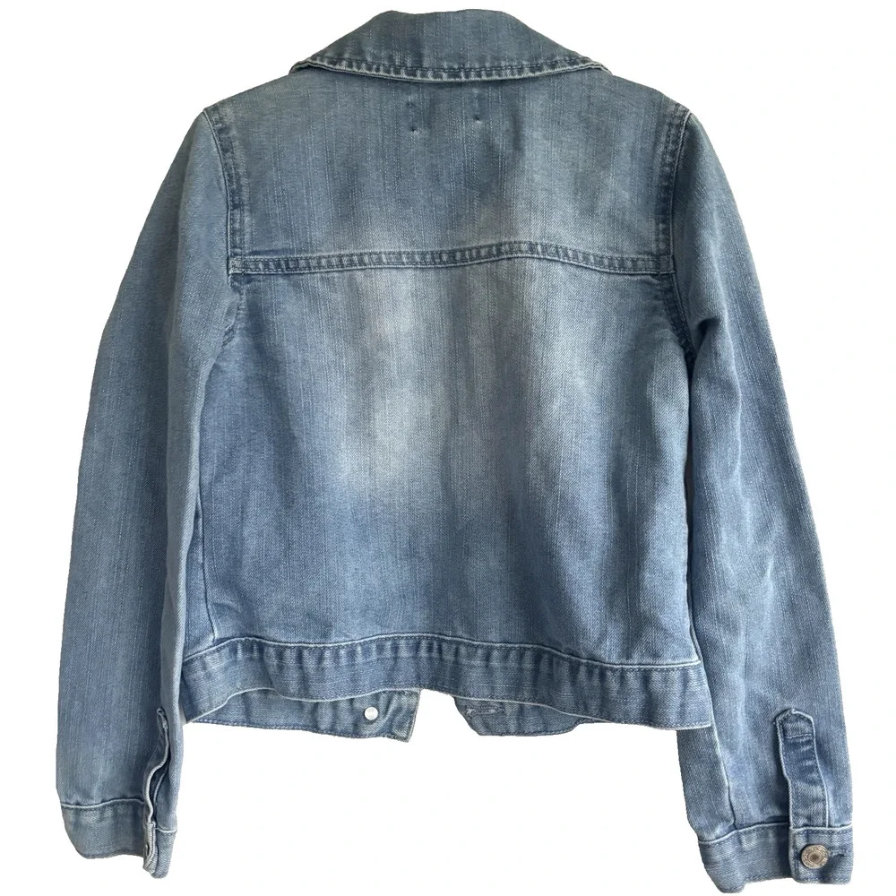 Children's Place Denim Jacket Kids Size M 7/8 long sleeve